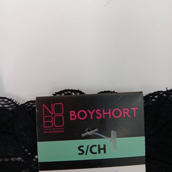 NOBO BOYS SHORT WHITE/BLACK  BRIEF FOR WOMEN SIZE SMALL - Picture 8 of 9